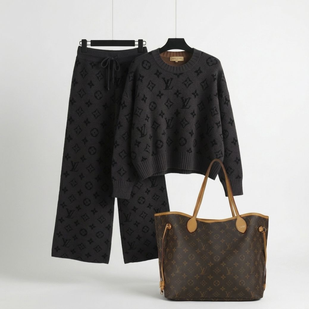 Luxe Knit Lounge Duo & Signature Tote