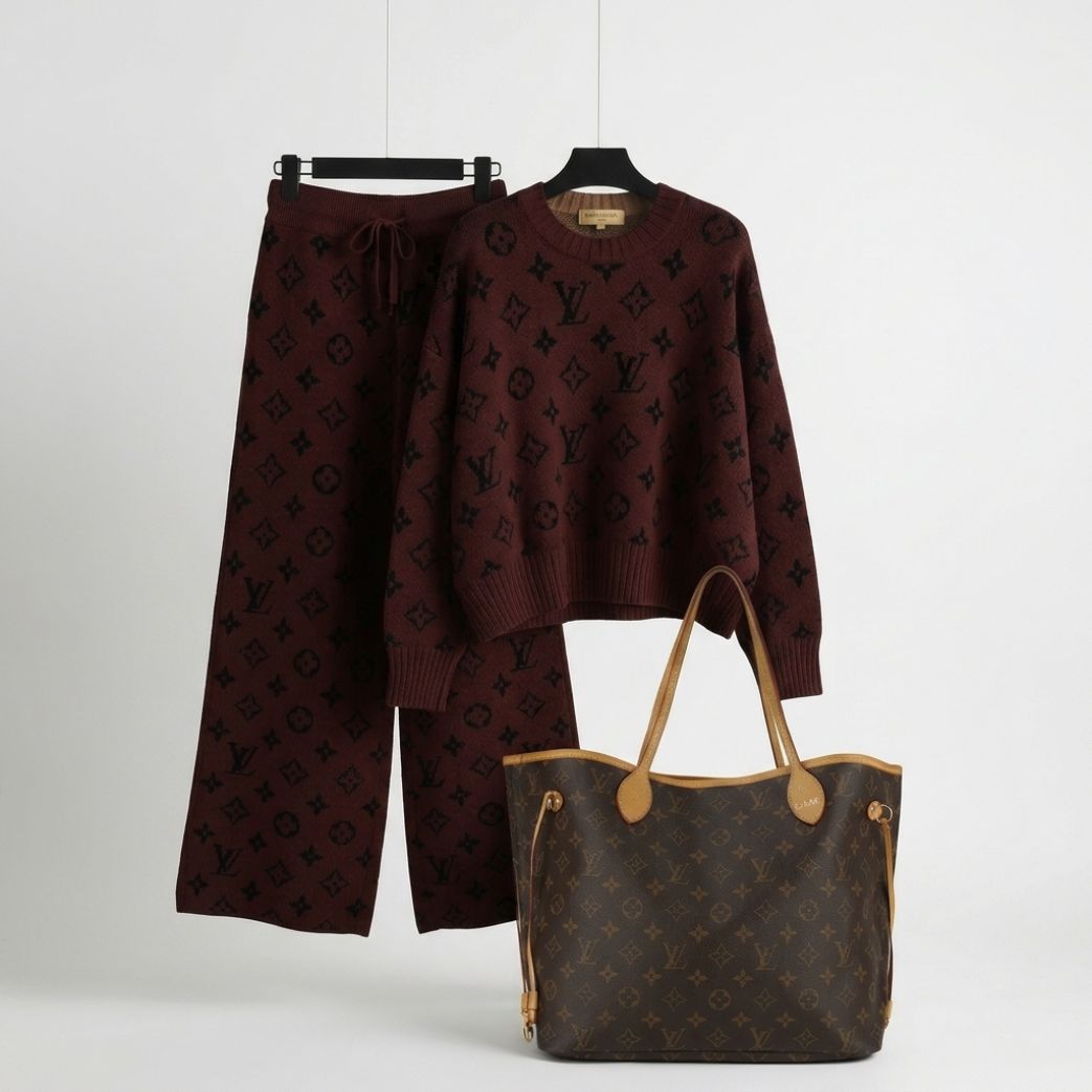 Luxe Knit Lounge Duo & Signature Tote