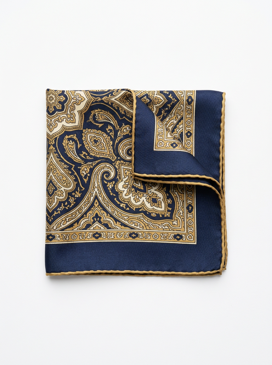 Rolled Italian Silk Pocket Square