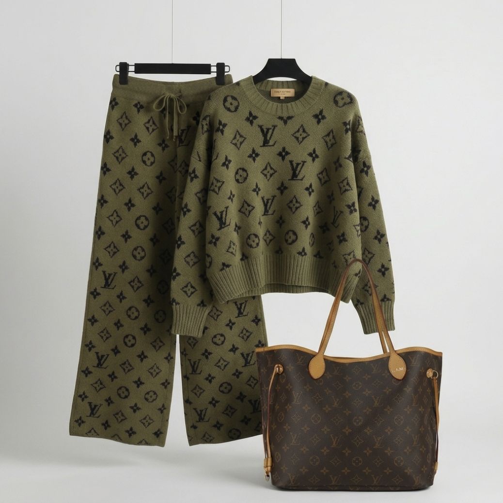 Luxe Knit Lounge Duo & Signature Tote