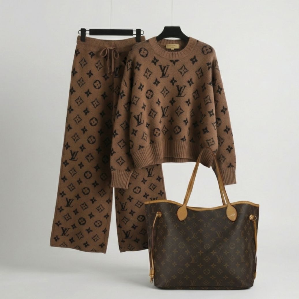 Luxe Knit Lounge Duo & Signature Tote